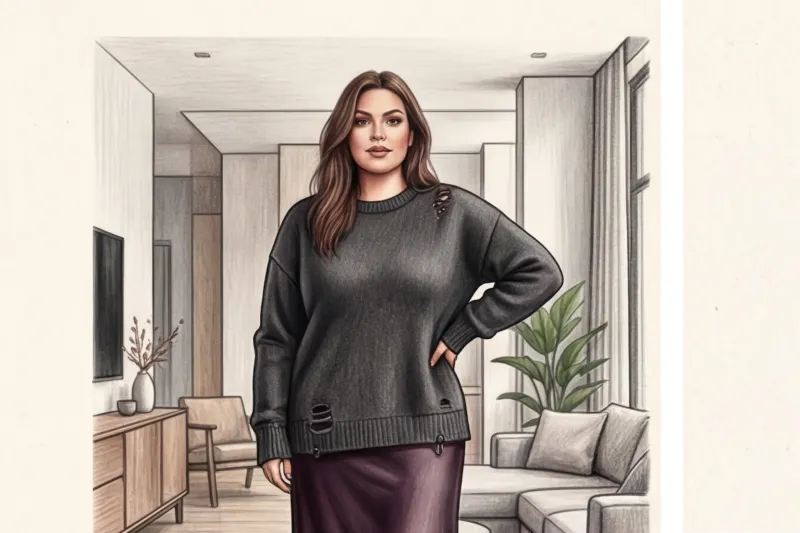 Grunge style for plus-size women: how to wear it without hoodies