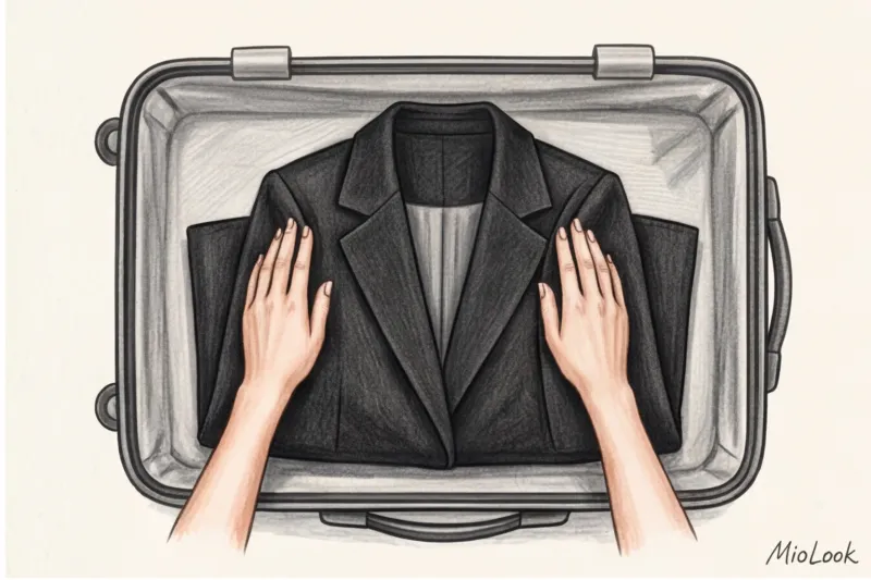 Как сложить деловой костюм в чемодан: способы без помятостей - 3