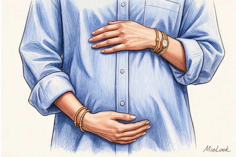 Мужской гардероб для беременных: какие вещи одолжить у партнера - 6