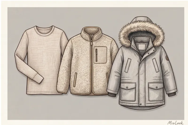 Зимняя детская капсула: принцип многослойности и теплая верхняя одежда - 9