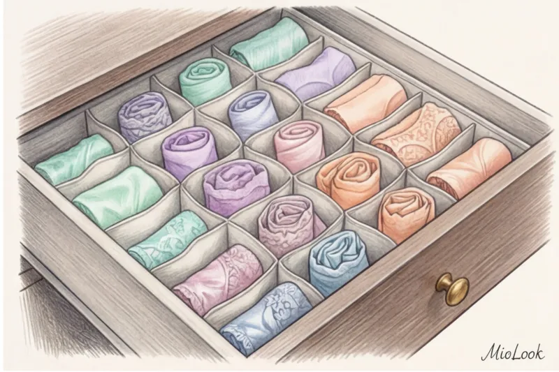 Идеи и лайфхаки по хранению нижнего белья в шкафу и комоде - 3