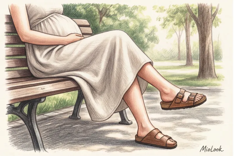 Летняя обувь для будущих мам: дышащие сандалии, шлепанцы и эспадрильи - 1