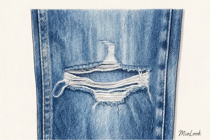 Рваные джинсы в элегантном гардеробе: как носить деним с потертостями и выглядеть дорого - 2