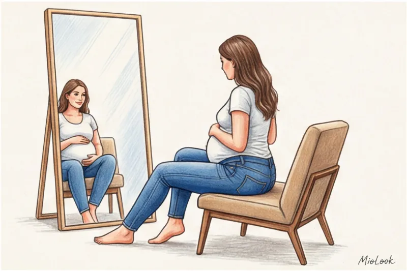 Как выбрать идеальные джинсы для беременных: гид по посадкам - 5