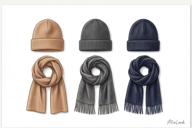 Капсула зимних аксессуаров: сколько шапок и шарфов нужно для базы - 2