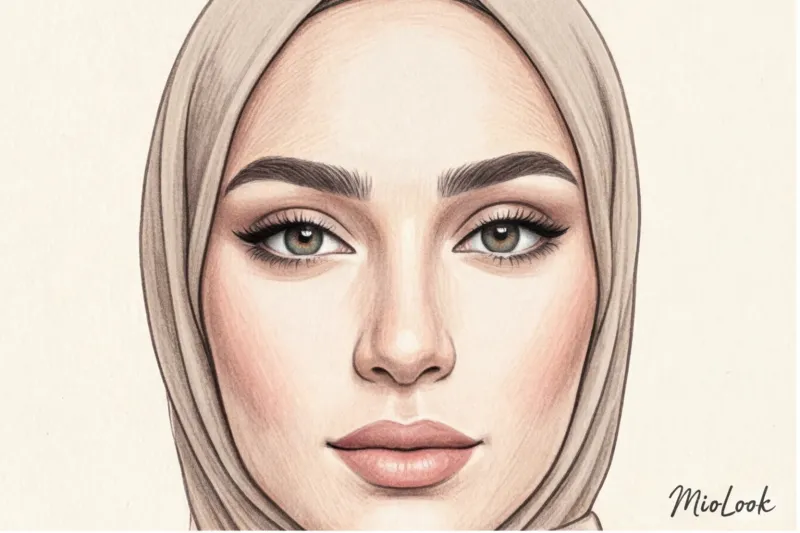 Акцент на глаза: правила выразительного макияжа при ношении платка - 1