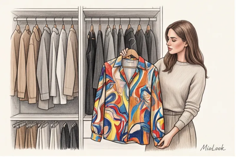 Abstract Prints in Clothing: How to Wear with a Basic