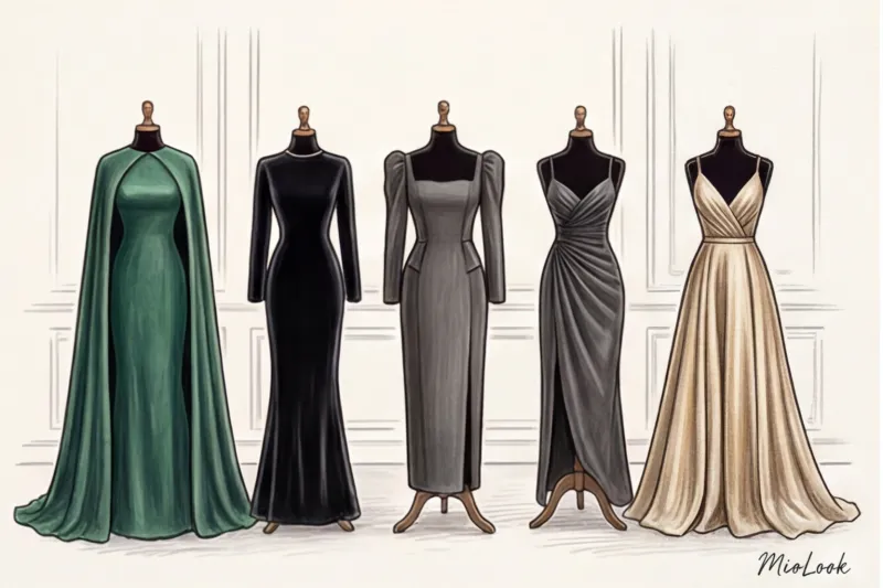 Закрытые вечерние платья: виртуальная примерка нарядов для торжества - 4