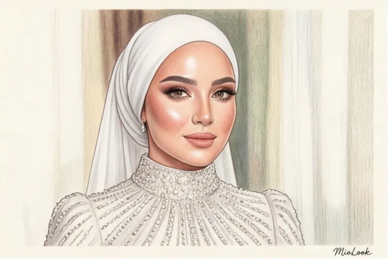 Идеальный свадебный макияж под хиджаб: секреты баланса