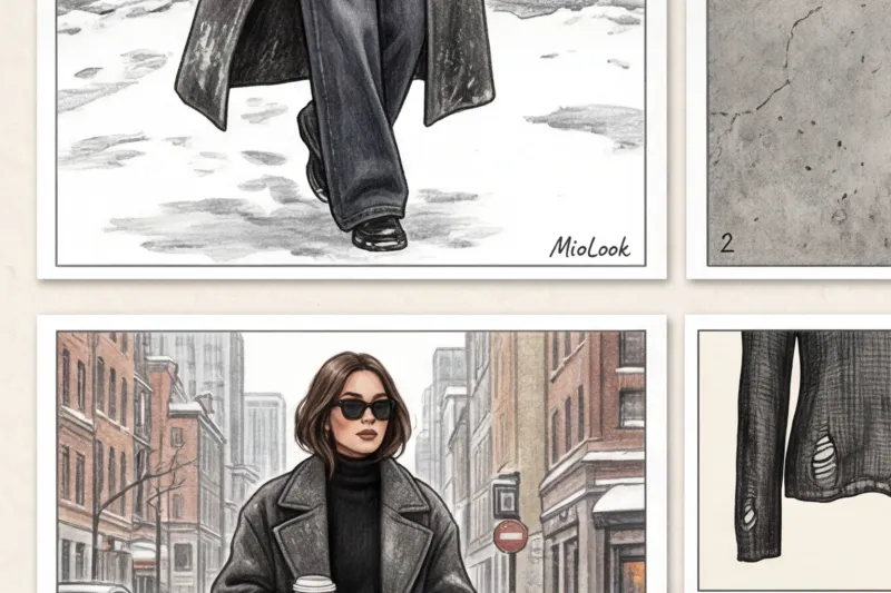 Зимний гранж: как одеваться тепло, но в бунтарской эстетике - 4