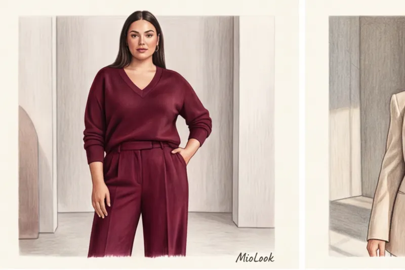Monochrome looks for plus-size women: do they make you look slimmer?
