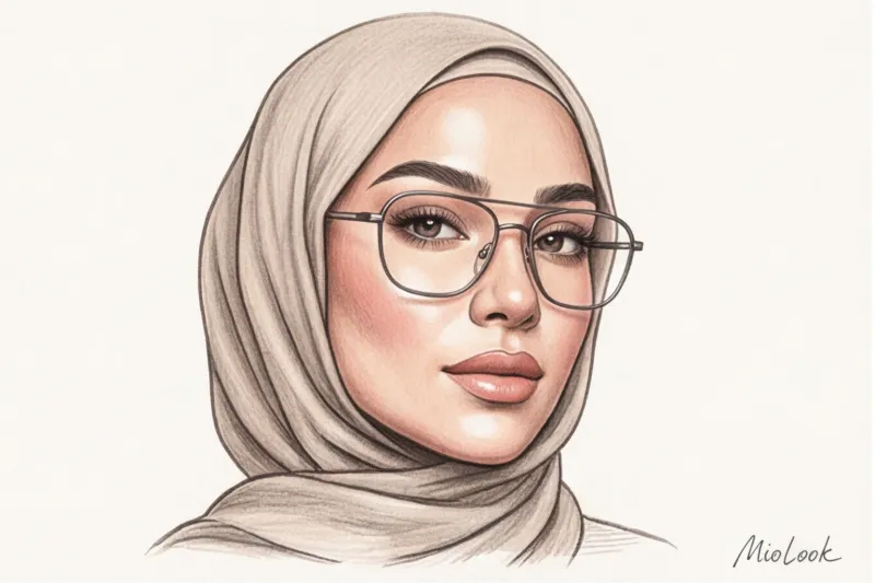 Макияж для тех, кто носит хиджаб и очки - 1