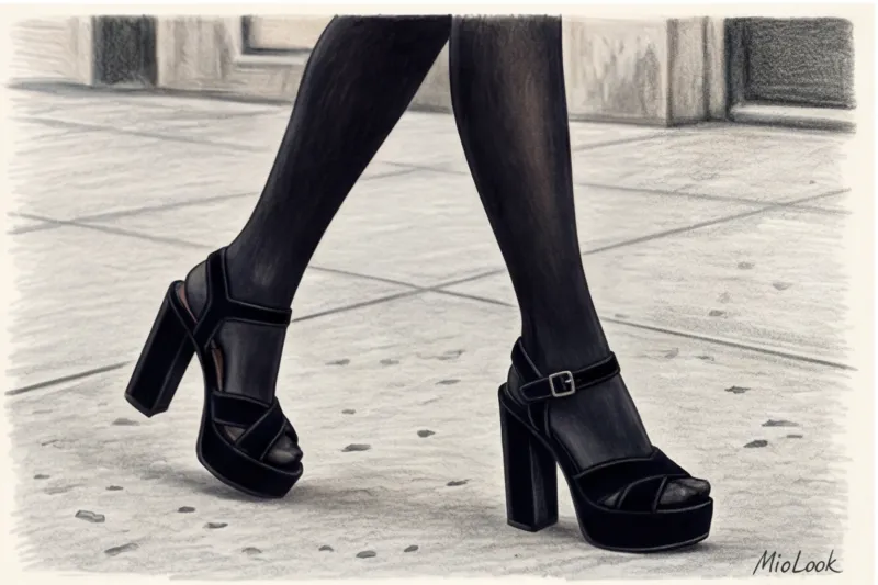 Можно ли носить колготки с босоножками и открытой обувью? - 7