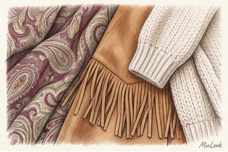 Стиль бохо в одежде: как носить бахрому, принты и многослойность - 2