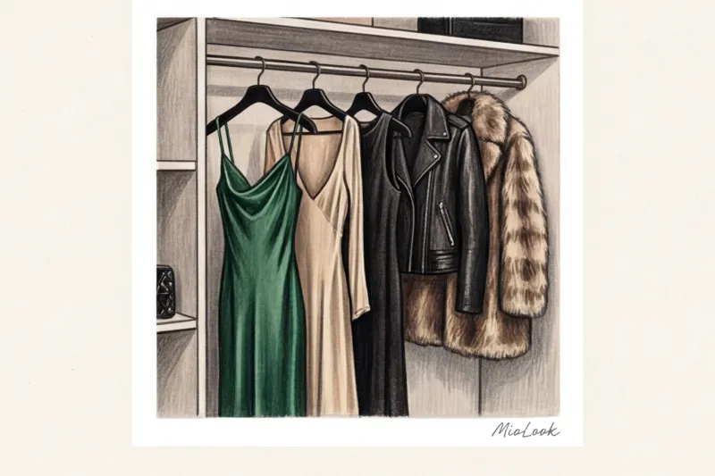 Вечерние образы в стиле Mob Wife: кружево, кожа и шелковые комбинации - 8