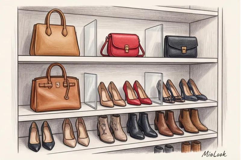 Наполнение гардеробной: схема, размеры полок и высота штанг - 4