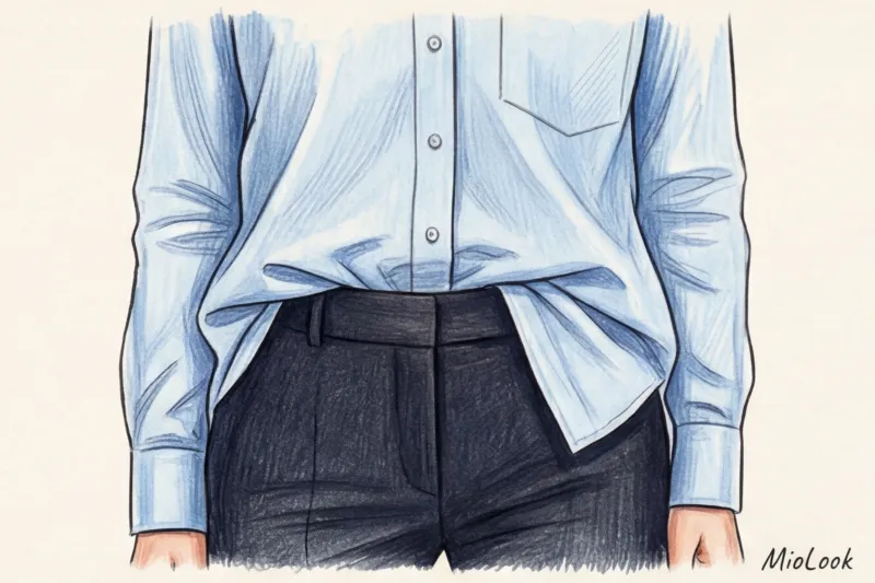 Блузки, рубашки и топы для фигуры с животиком: правила выбора - 5