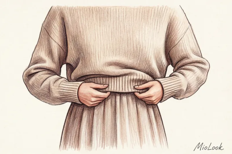 Свитер поверх платья: как правильно сочетать фактуры и длины - 5