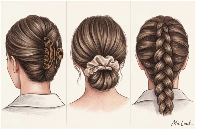 Безопасные и стильные прически для декрета (чтобы ребенок не тянул за волосы) - 9