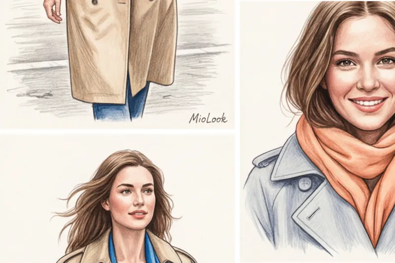 С чем носить платок весной: идеальная пара для тренча - 4