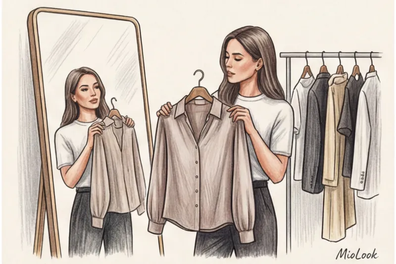 Тип фигуры «Перевернутый треугольник»: как смягчить линию плеч с помощью ИИ - 5