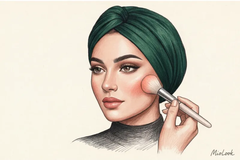 Как подобрать оттенки макияжа под цвет хиджаба или тюрбана - 8