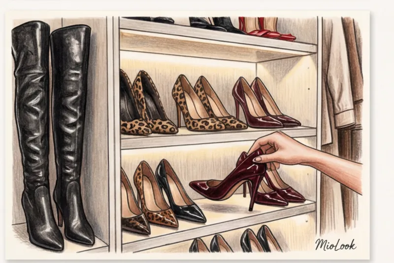 Обувь в стиле Mob Wife: от высоких кожаных сапог до туфель на шпильке - 6