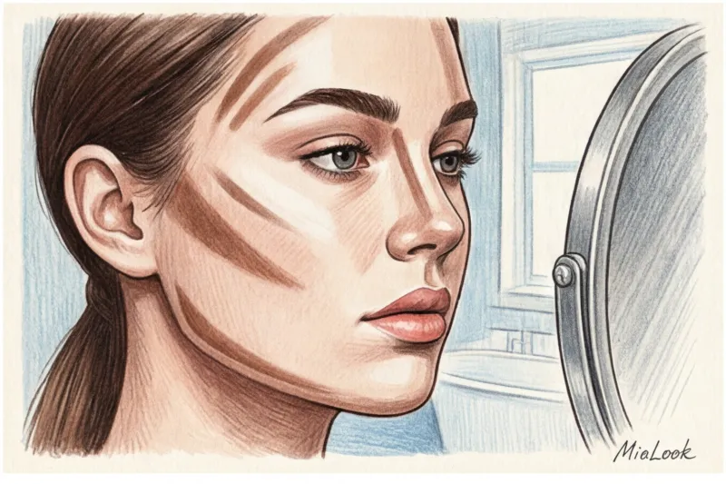 Контуринг лица: схемы макияжа для круглого, квадратного и овального лица - 8