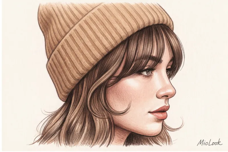 Как носить шапку с челкой: советы стилистов и удачные фасоны - 3