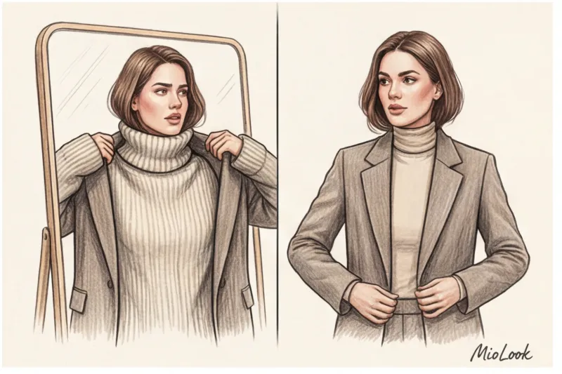 С чем носить водолазку: 10 идей для стильной многослойности - 7