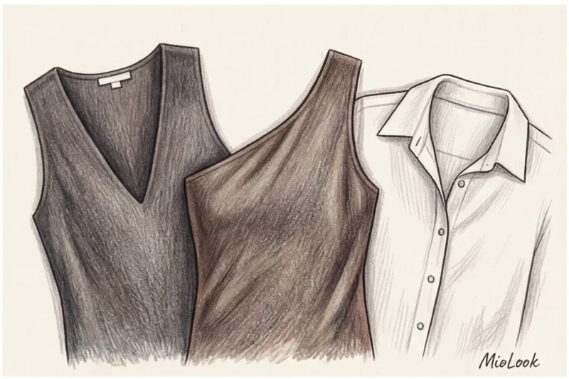 Тип фигуры «Перевернутый треугольник»: как смягчить линию плеч с помощью ИИ - 2