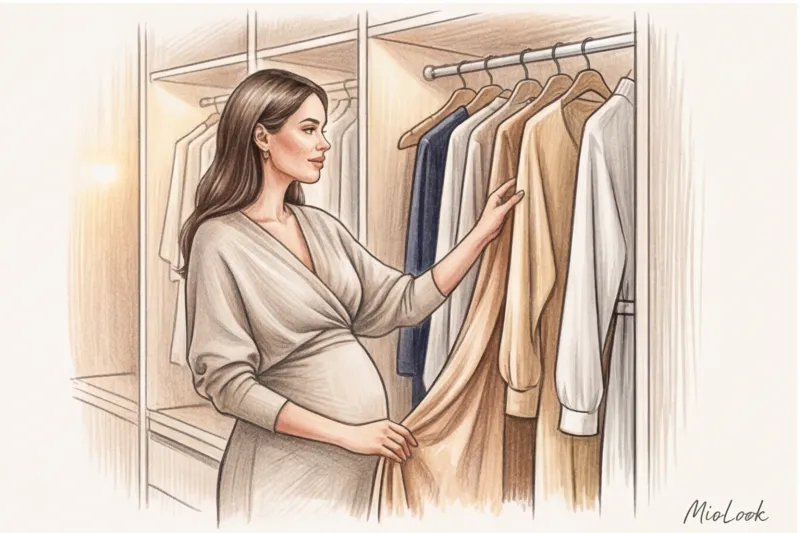 Меняющееся тело: как ИИ адаптирует гардероб для беременных и молодых мам - 7