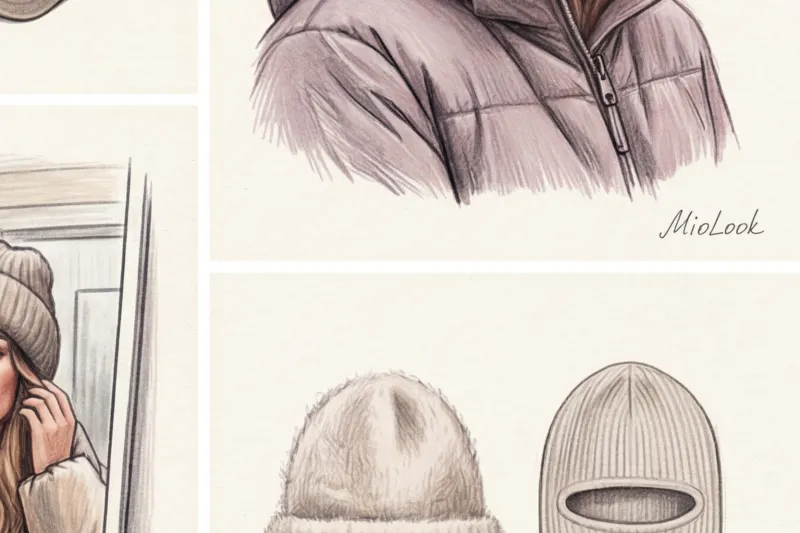 Какую шапку носить с пуховиком: стильные сочетания для зимы - 6