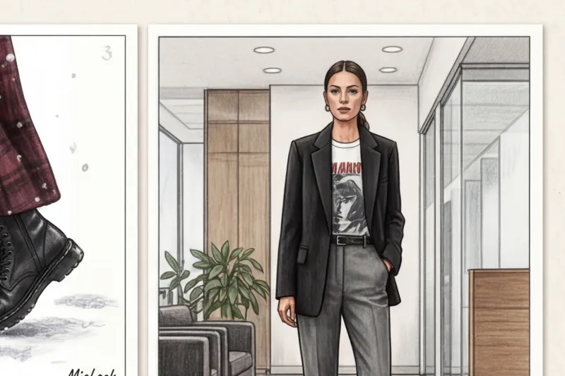 Зимний гранж: как одеваться тепло, но в бунтарской эстетике - 3