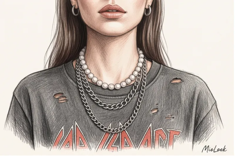 С чем носить жемчуг на шее: от классики до гранжа