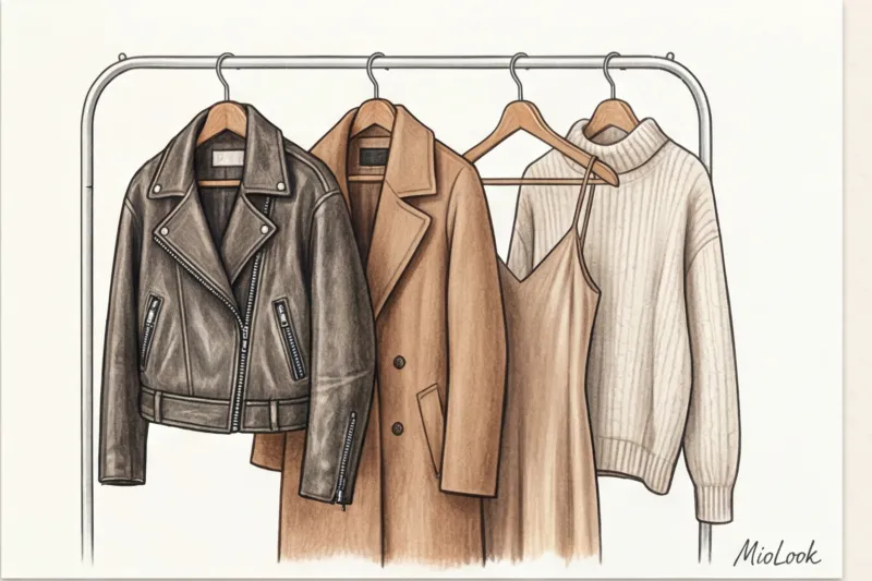 Кожаная куртка-косуха: как создавать нескучные многослойные аутфиты - 6