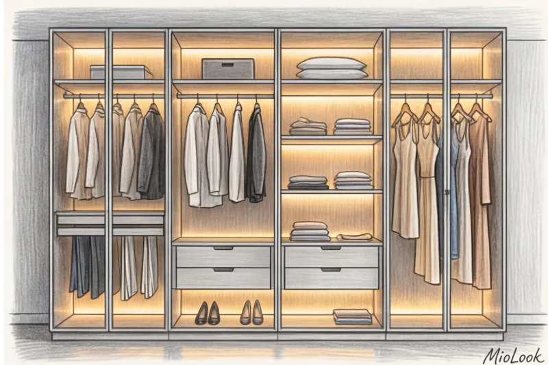 Системы хранения для гардеробной: сетчатые, модульные или ДСП? - 6