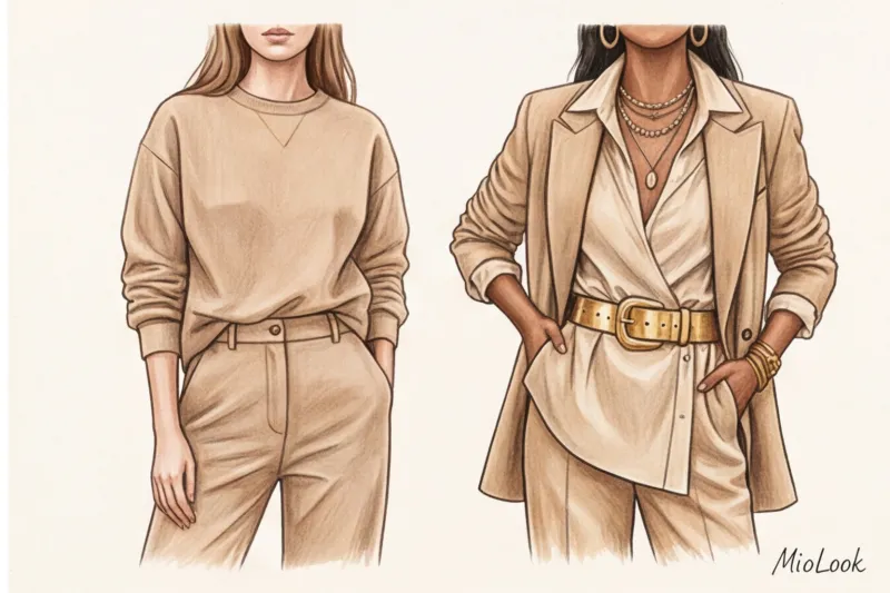 Бежевая монохромная капсула: инструкция по сочетанию нюдовых оттенков - 6