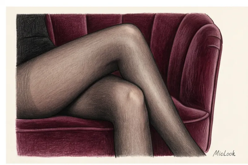 Черные капроновые колготки: когда они уместны и с чем их носить - 1