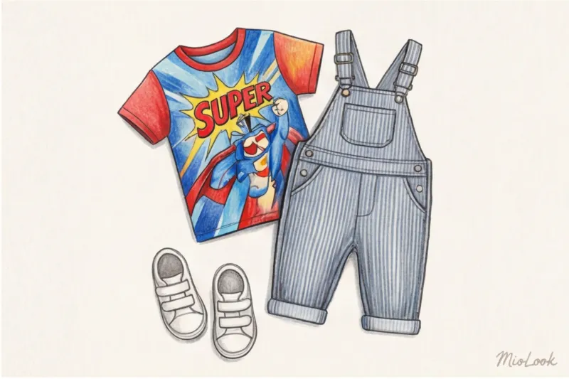 Как сочетать цвета и принты в детском гардеробе: советы стилистов - 9