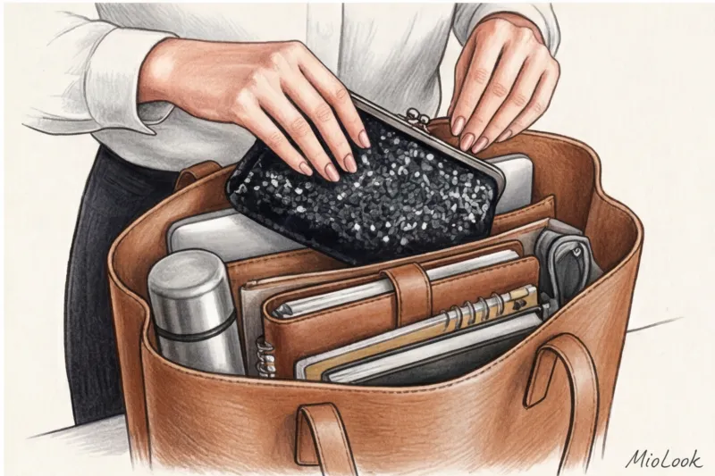 От шоппера к клатчу: как замена сумки меняет настроение всего лука - 9