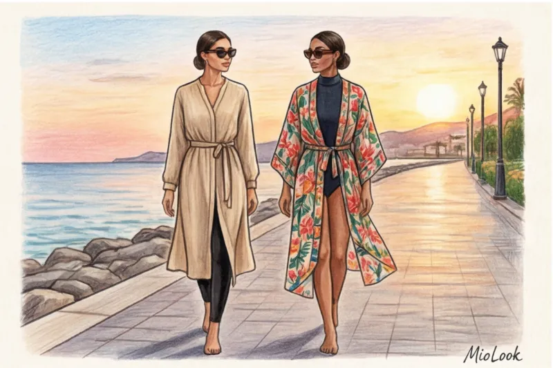 Пляжные накидки и туники: с чем носить буркини вне воды - 7