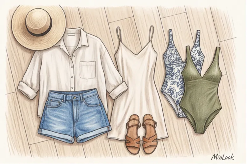 A Seaside Vacation Capsule: How to Pack Without the Excess