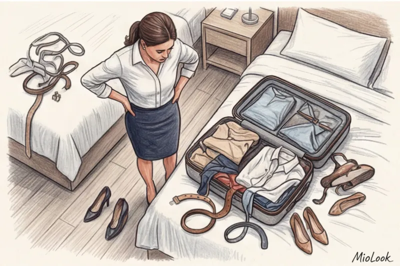 Мини-капсула в командировку: как уместить деловой гардероб в один чемодан - 8