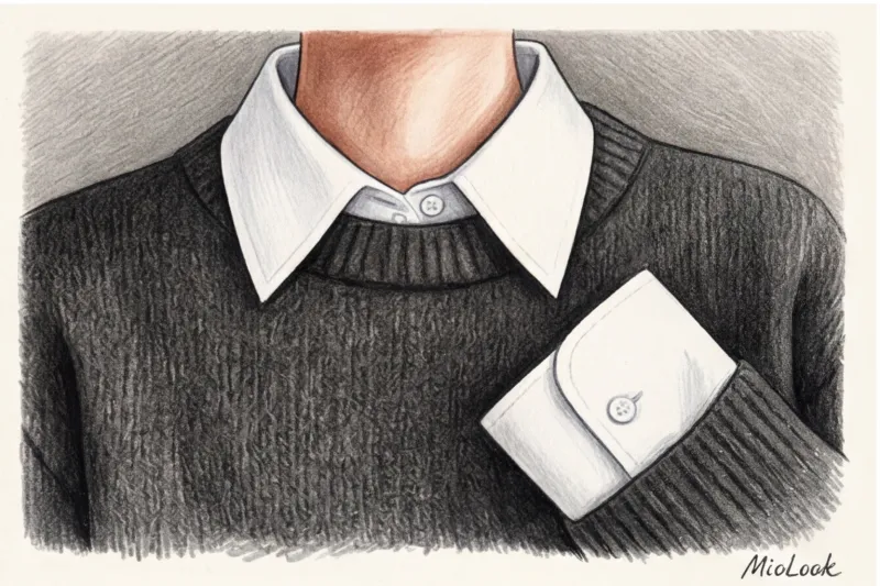 Многослойные луки с белой рубашкой: от строгого офиса до расслабленного кэжуал - 7