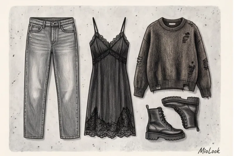 Как собрать гранж-капсулу с помощью ИИ: виртуальная примерка бунтарских образов - 4