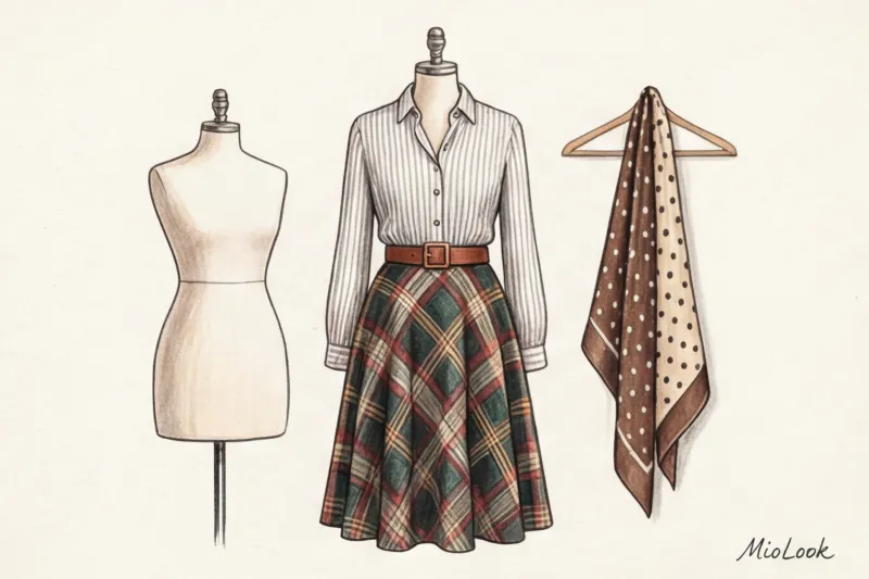 Классические принты в одежде: клетка, полоска и горох вне времени - 5