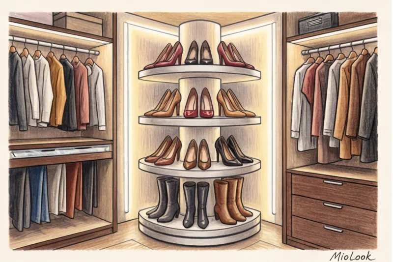 Угловая гардеробная: как максимально эффективно использовать угол - 4