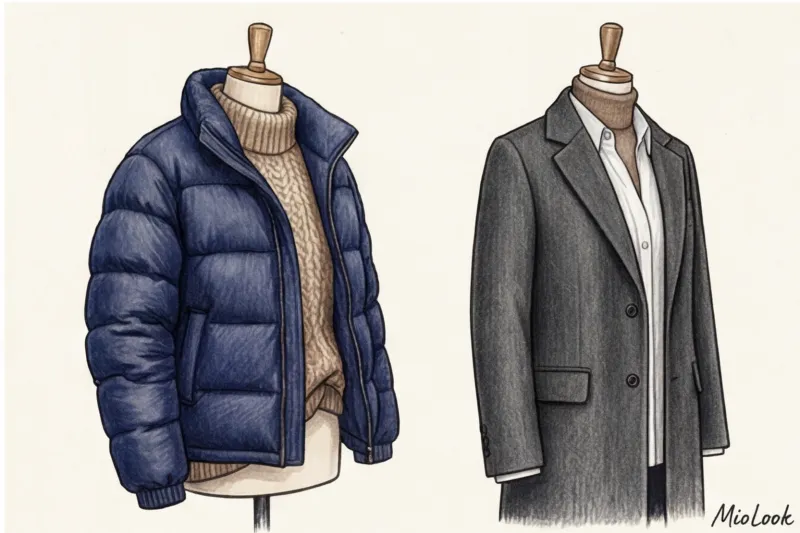 Зимняя многослойность: как одеваться тепло, стильно и не выглядеть громоздко - 9