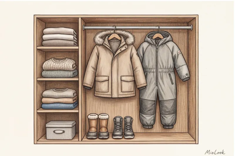 Зимняя детская капсула: принцип многослойности и теплая верхняя одежда - 7